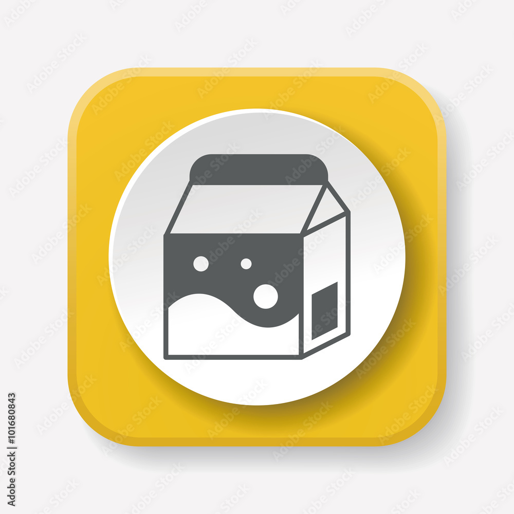 Obraz premium milk icon