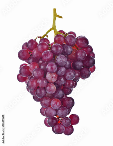 Wallpaper Mural red grapes isolated on white background Torontodigital.ca