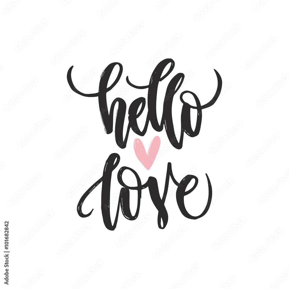 Handdrawn Romantic Poster Handdrawn Romantic Poster
