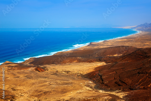 Jandia west beaches aerial of Fuerteventura