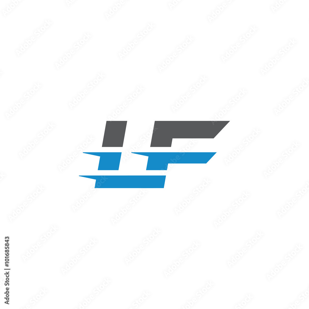 Simple Modern Dynamic Letter Initial Logo lf Simple Modern Dynamic Letter Initial Logo lf