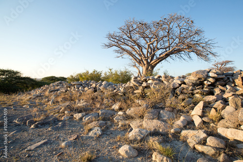 Ancient ruins on Kubu Island photo