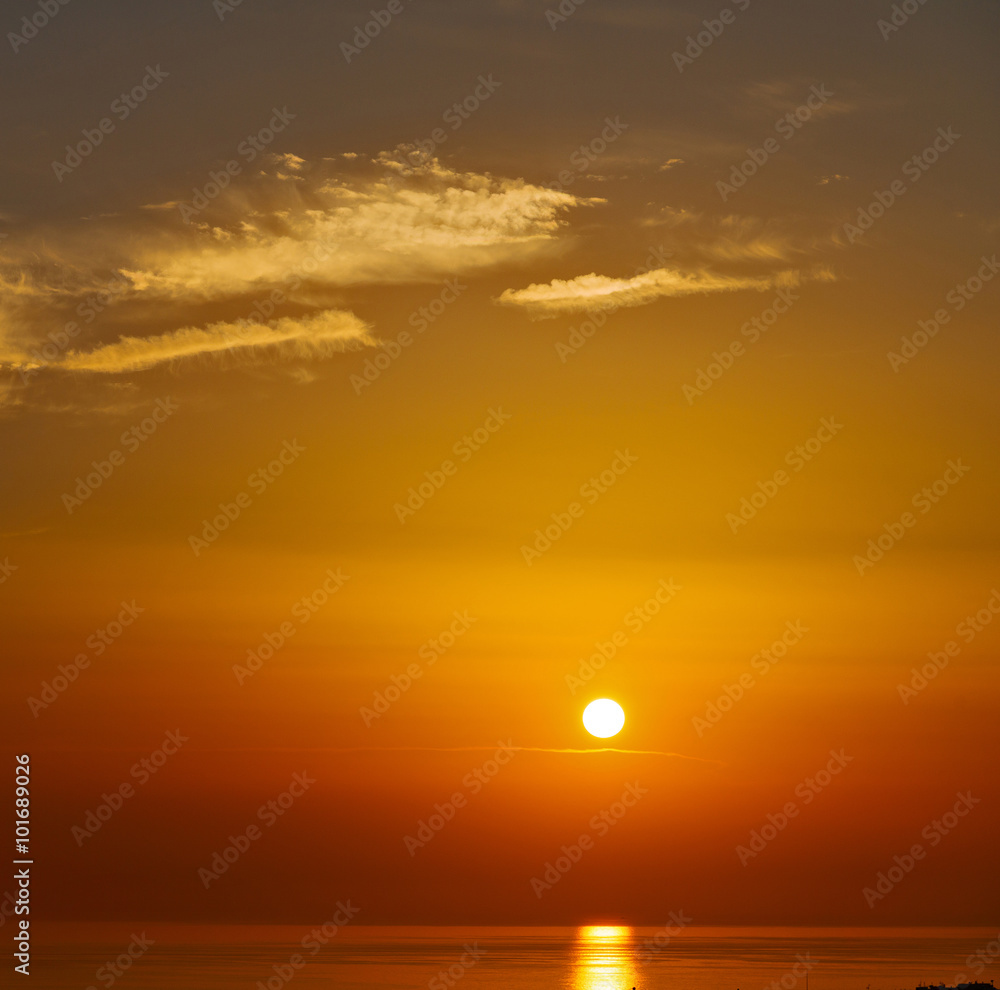mediterranean red sea in cyclades hill greece sunset and the mediterranean red sea in cyclades hill greece sunset and the