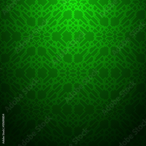 Green geometric pattern