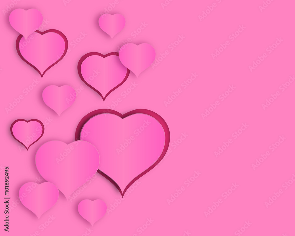 Pink heart background