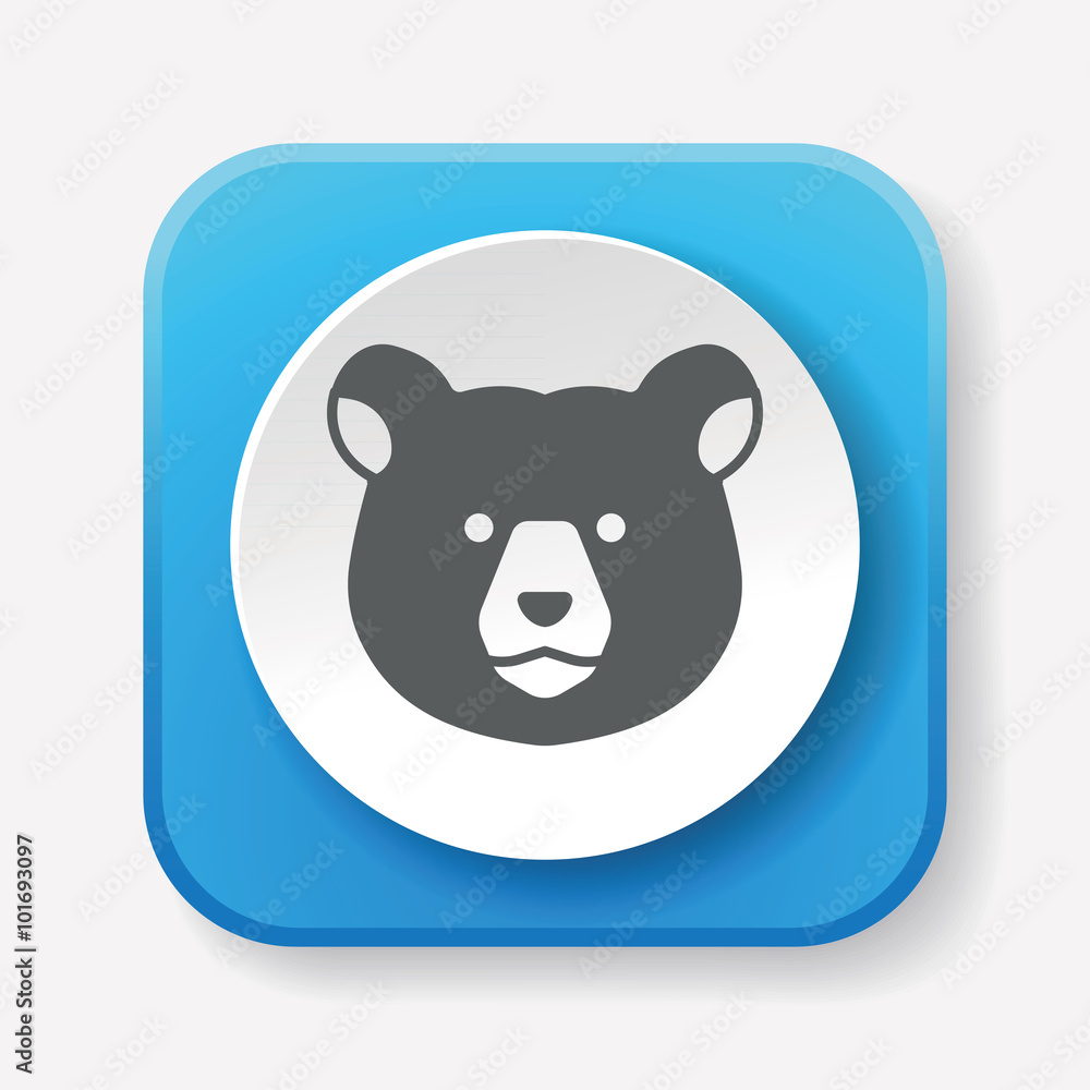 Obraz premium animal bear icon