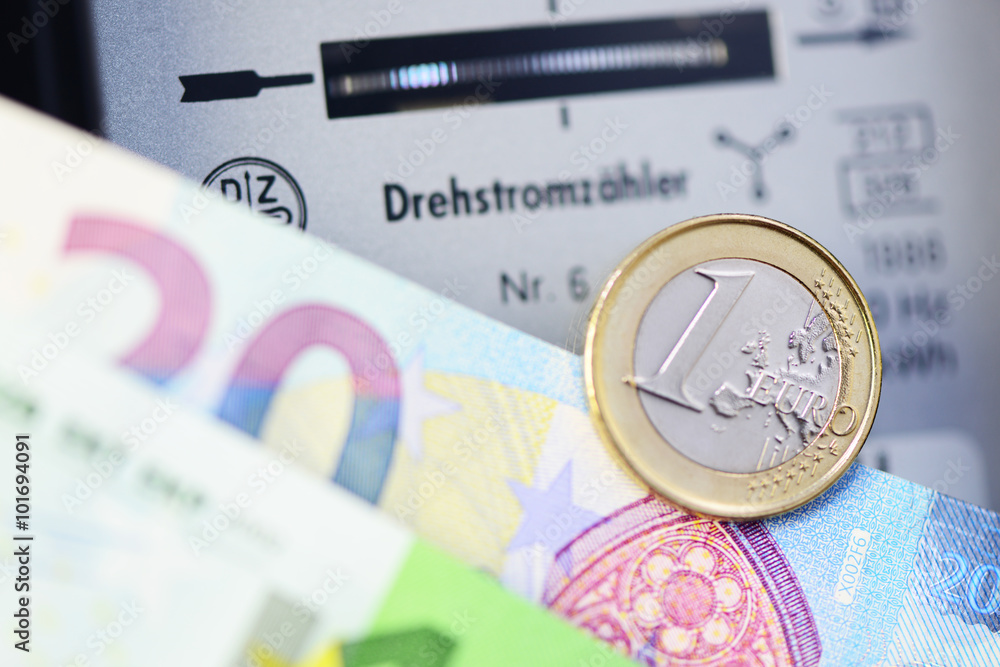 Geld Stromzähler Geld Stromzähler