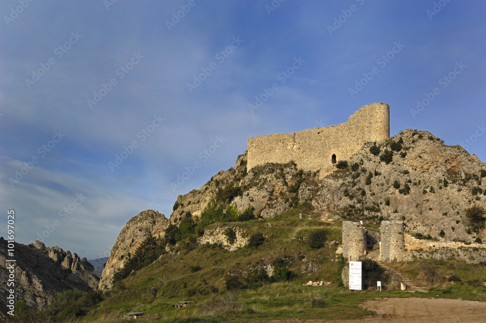 Las Rojas Castle, La Bureba, Burgos province, Castilla-Leon,Spain