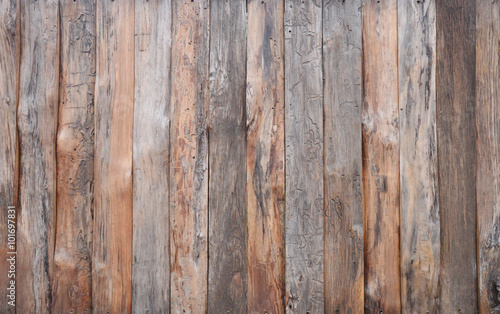 Brown wood plank wall texture background