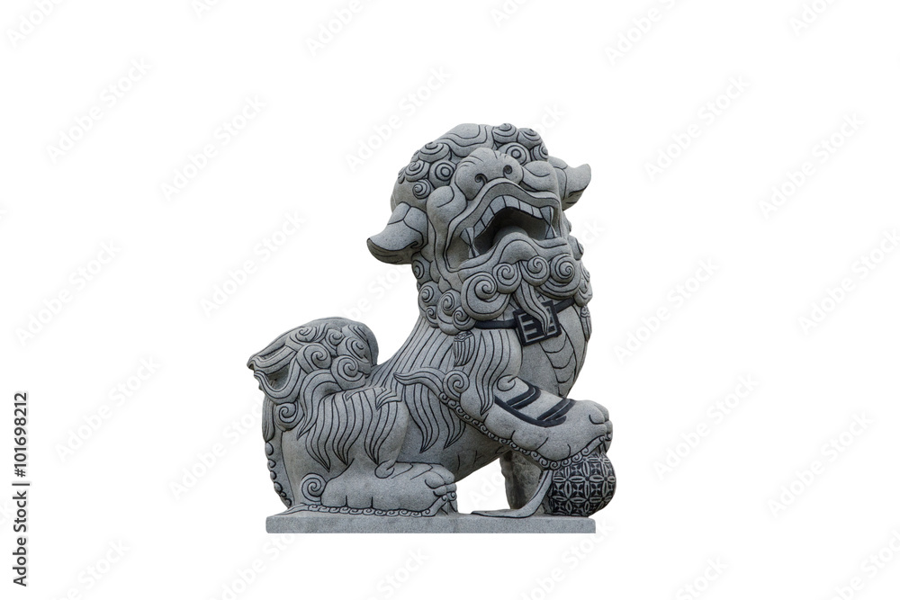 Stock Photo:Stone carving lions