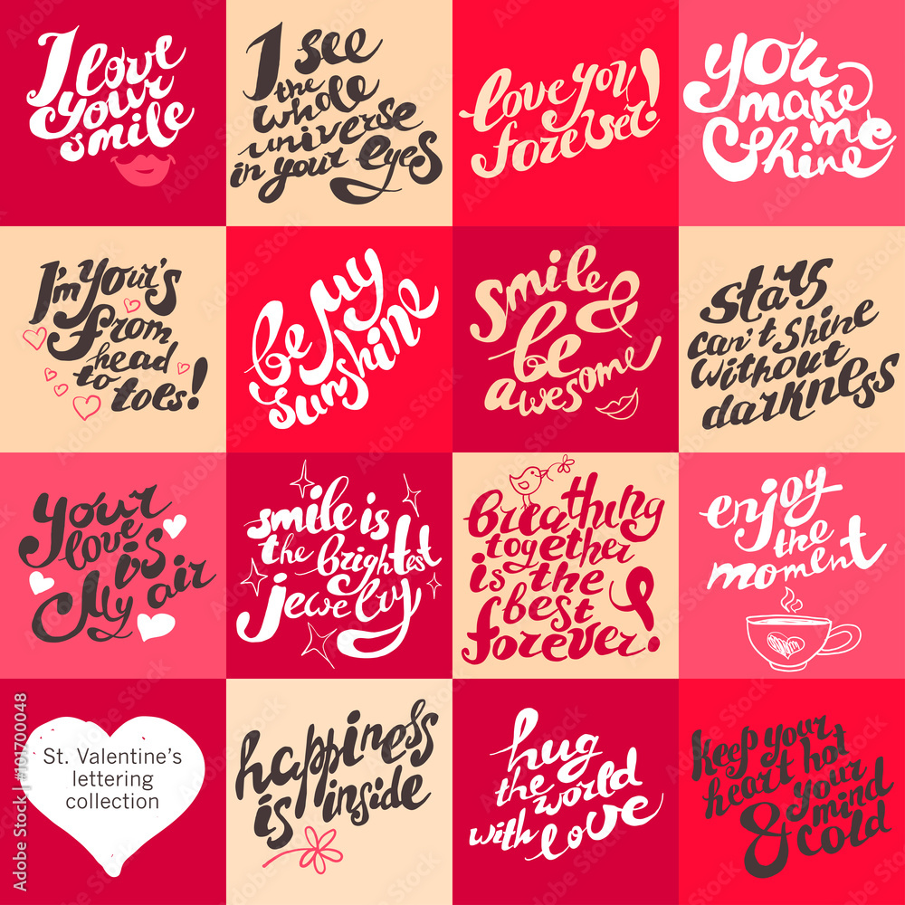 Valentine's day postcard template. Valentine's day postcard template.