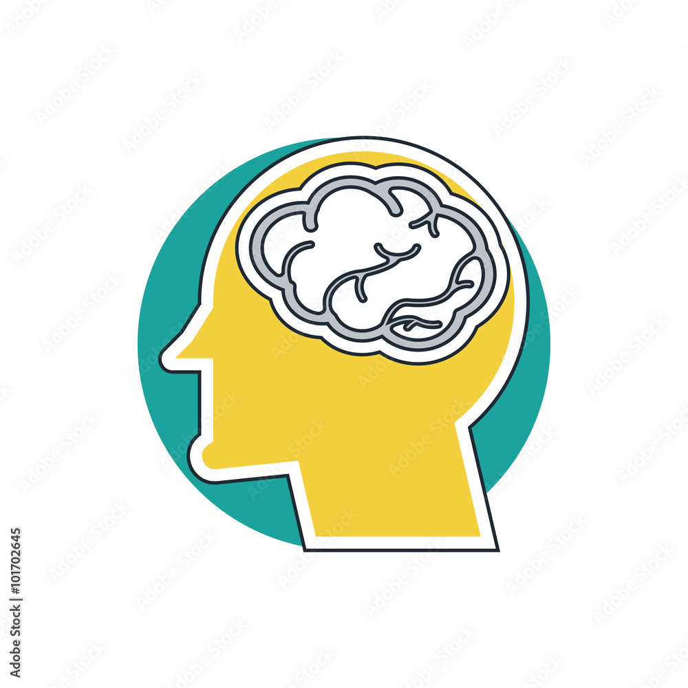 head with brain icon head with brain icon