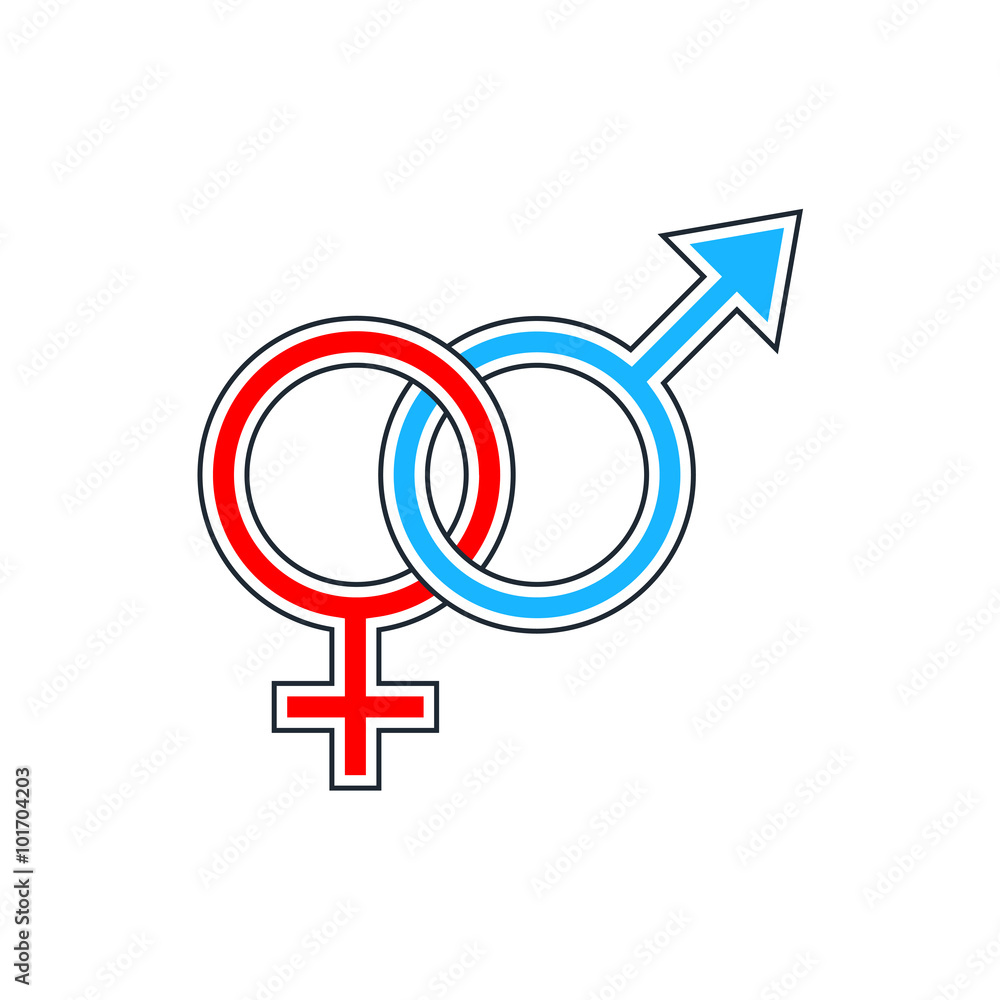 icon man and woman sign icon man and woman sign