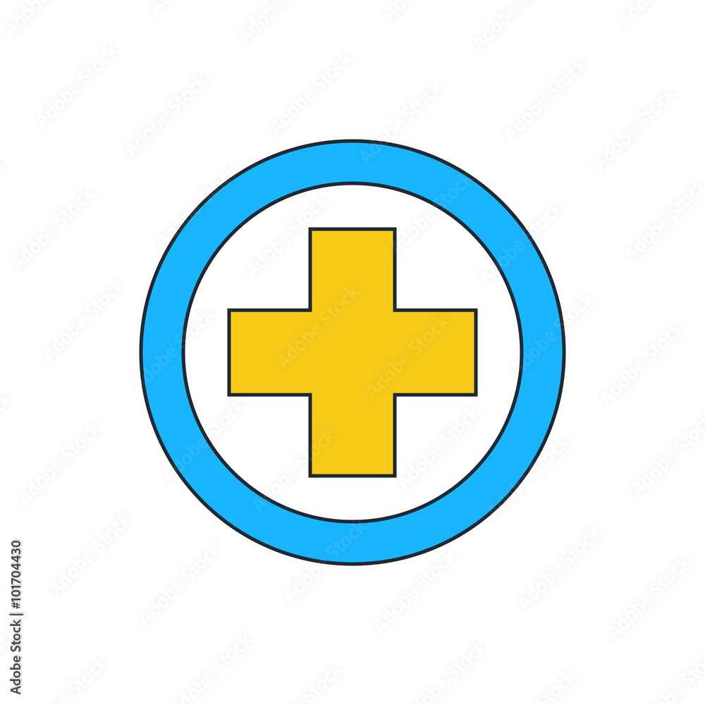 icon medical in round icon medical in round