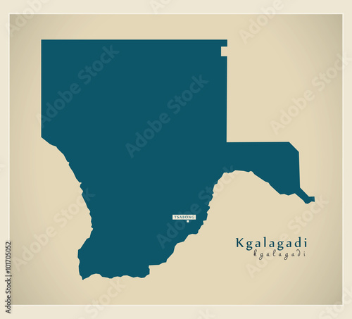 Modern Map - Kgalagadi BW photo