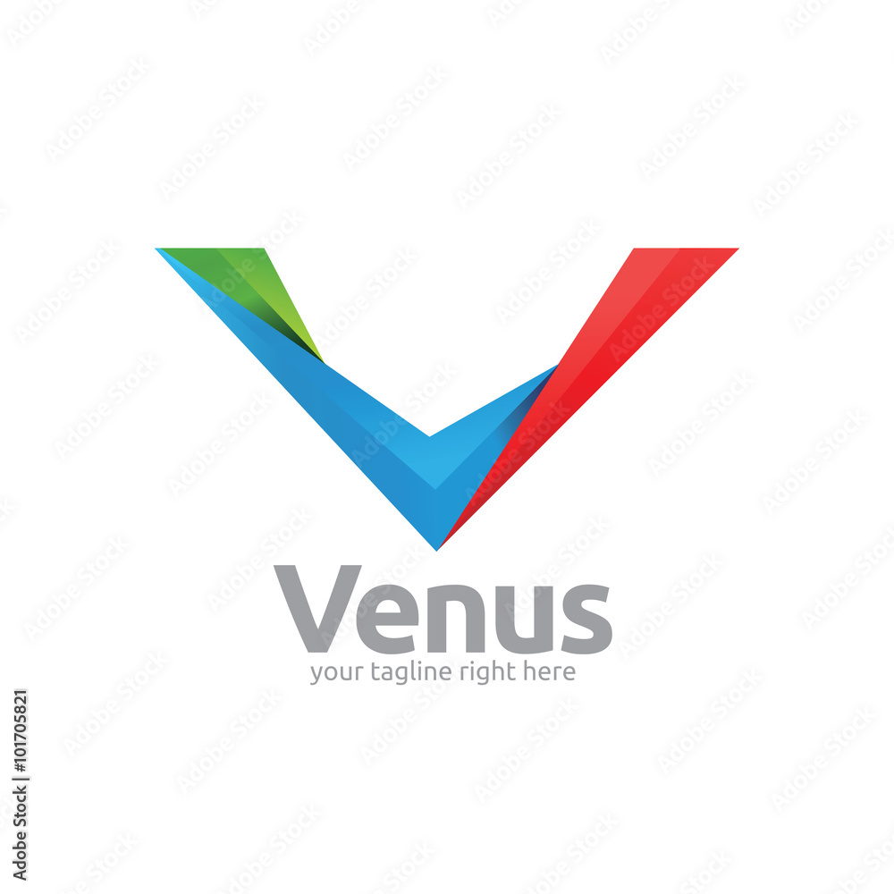 Initial V Modern logo icon Initial V Modern logo icon