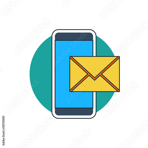 mail smartphone icon