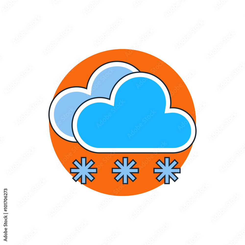 snow cloud meteo icon snow cloud meteo icon
