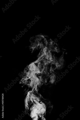 Fototapeta Naklejka Na Ścianę i Meble -  Movement of smoke on black background