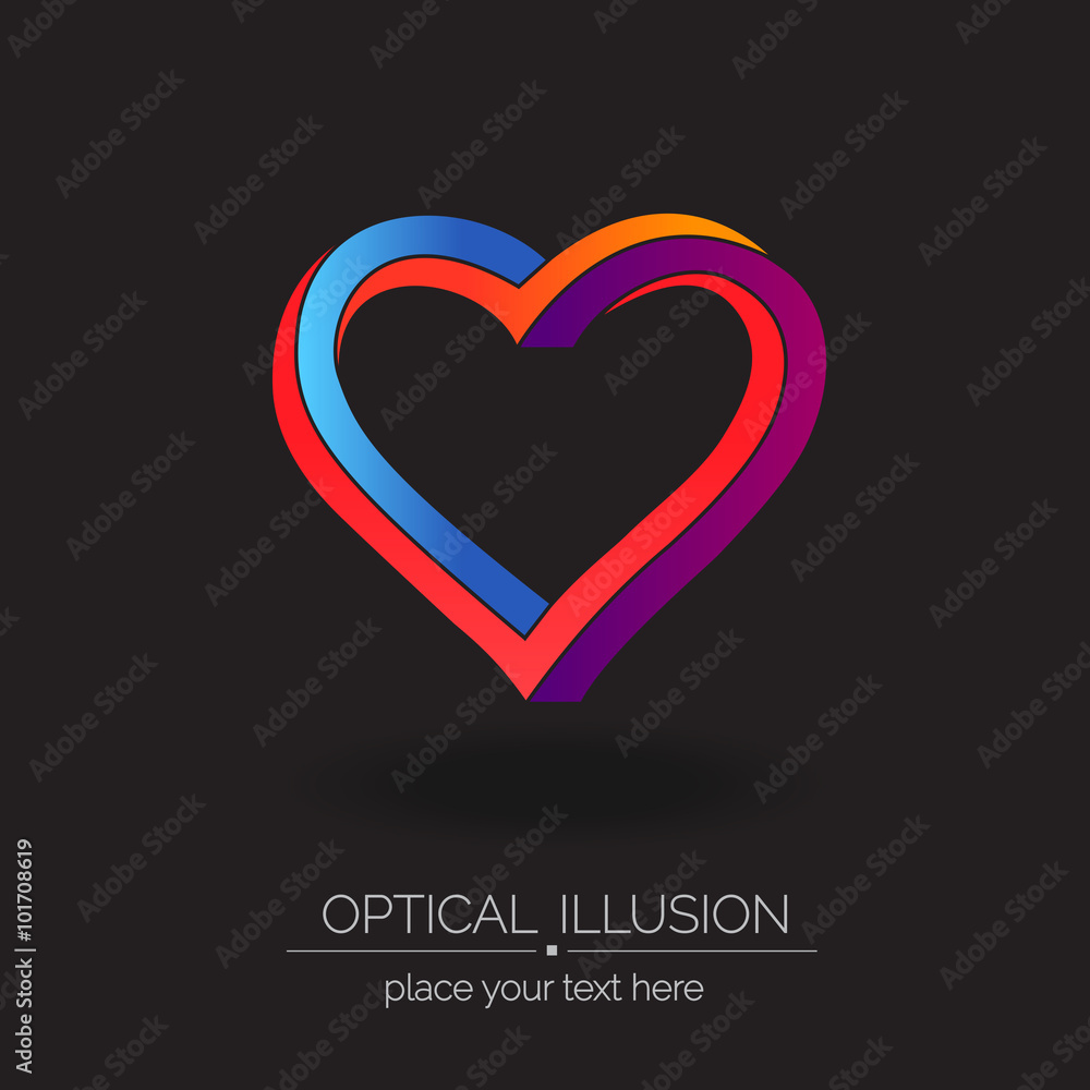 Fotografia Optical illusion series logo.