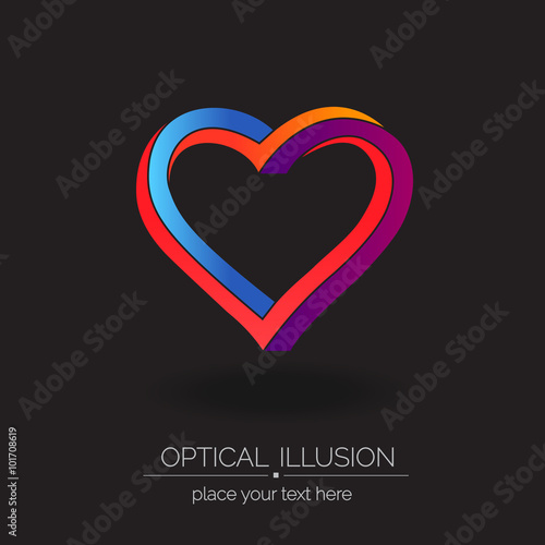 фотографія Optical illusion series logo.