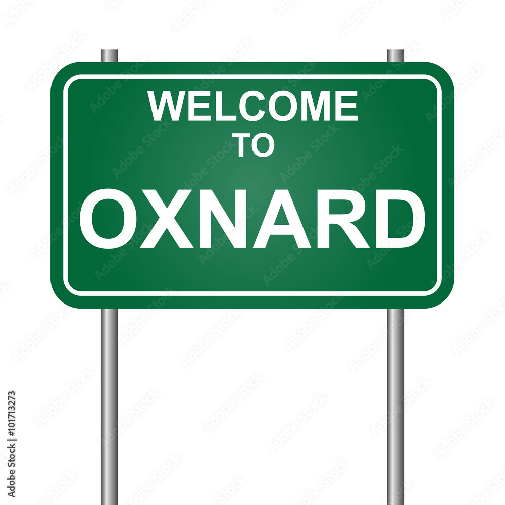 Welcome to Oxnard, green signal vector