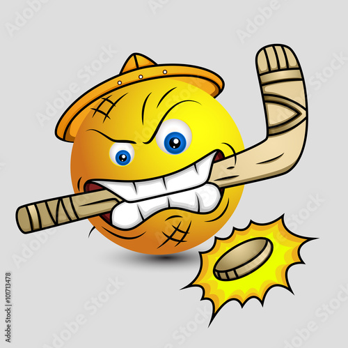 Photography Ice Hockey Player - Emoticon Vector