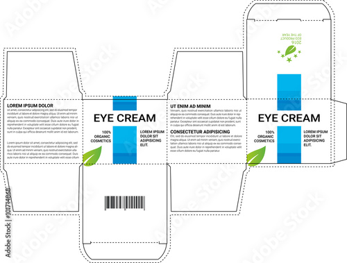 Design boxes of cosmetics. vector