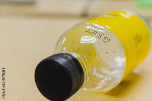 manufacturing date and expiration date on bottle surface