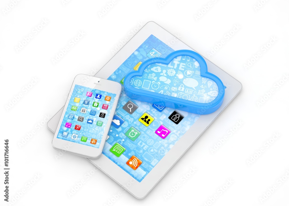 tablet pc, smart phone and cloud tablet pc, smart phone and cloud