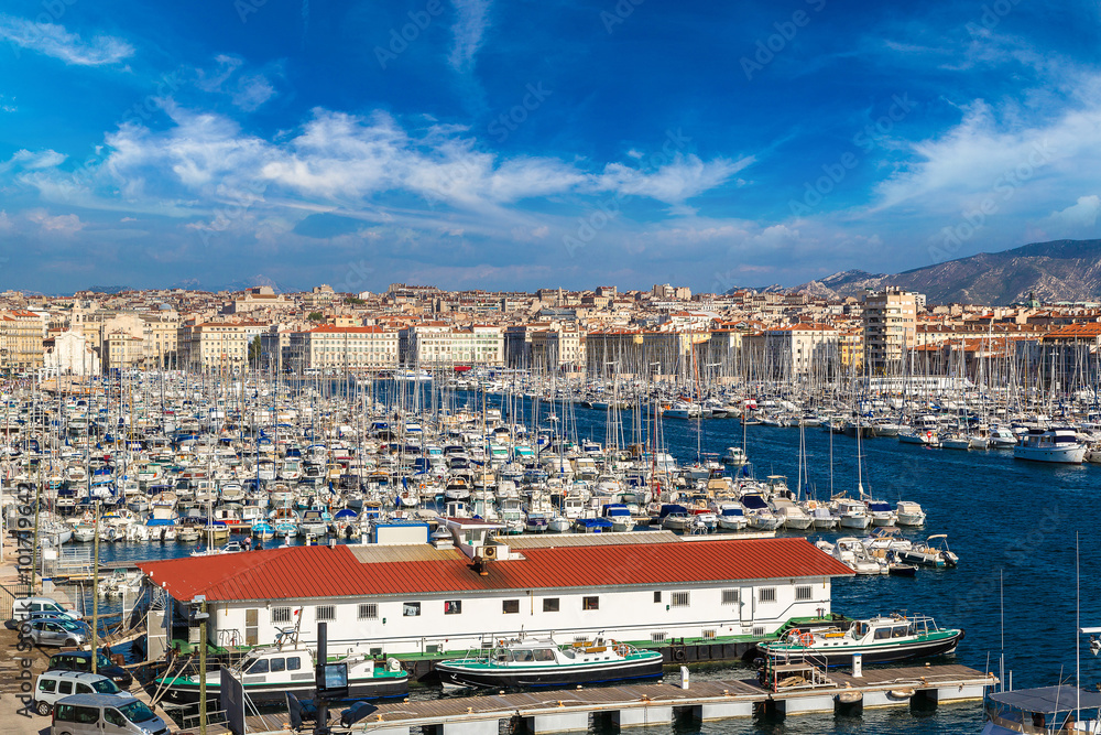 Old port  in Marseille, France