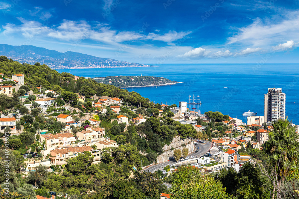 Naklejka premium Panoramic view of Monte Carlo, Monaco