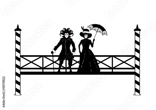 2 Vénitiens sur un ponton