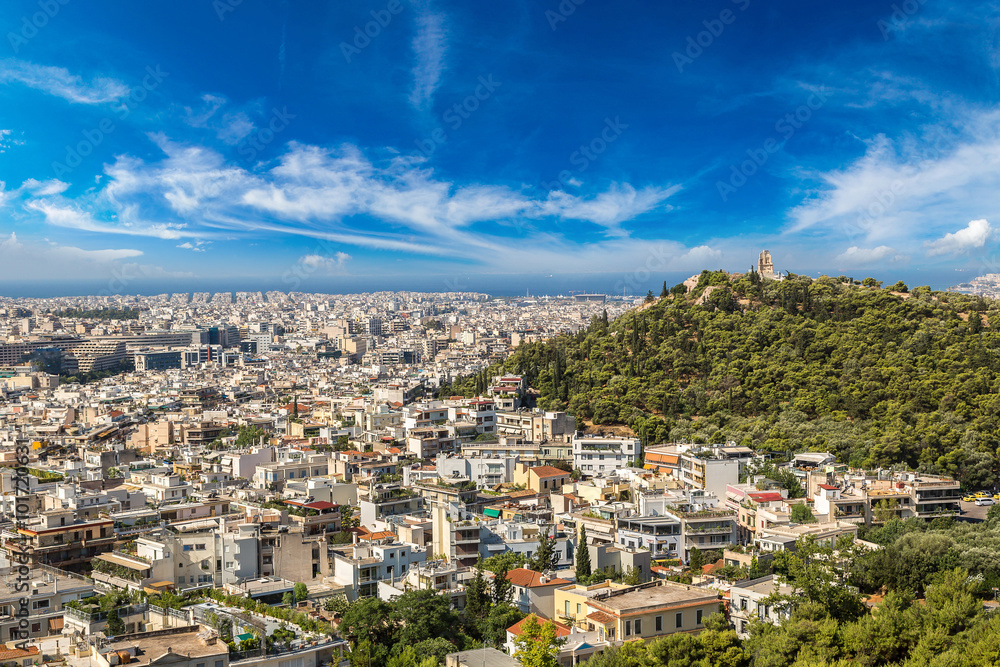 Panoramic view of Athens, Greece