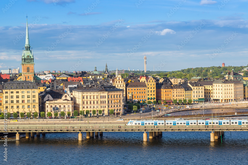 Naklejka premium Gamla Stan, the old part of Stockholm, Sweden