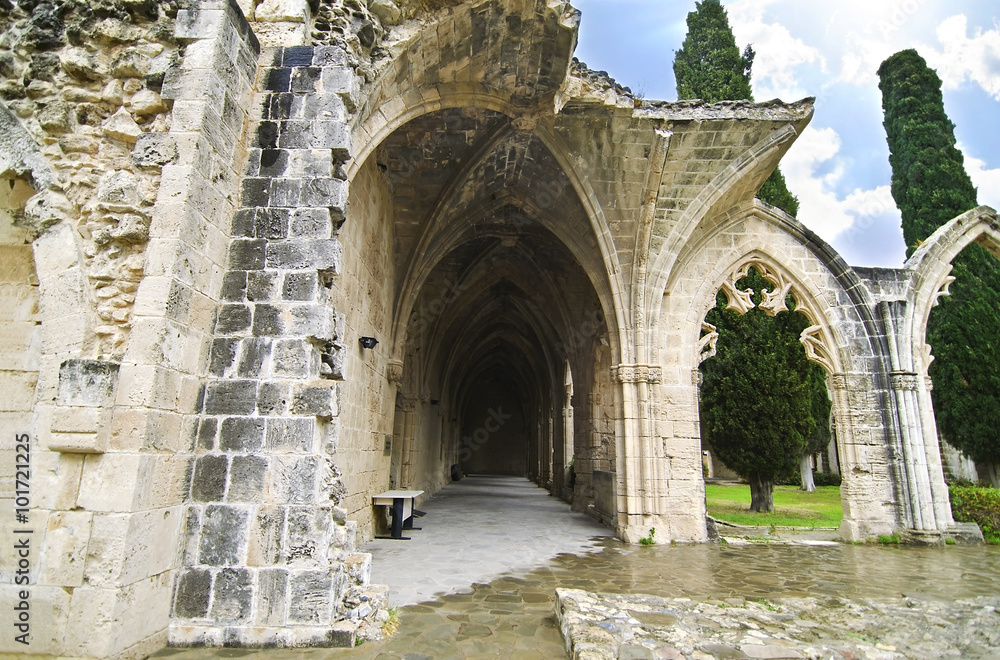 Bellapais Abbey in Northern occupied Cyprus - Bellapais monastery