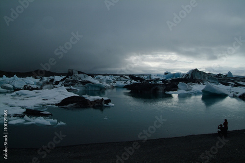 Iceland icerbergs in a famous lagoon