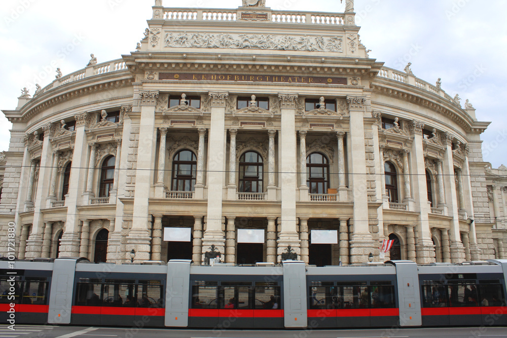 Famous national teater - Burgtheater in Vienna, Austria
