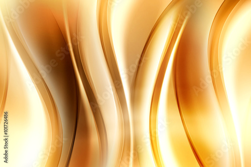 Exclusive Abstract Gold Wave Design Background
