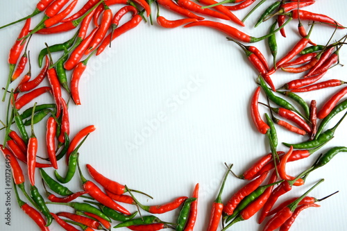 Chilli in form of picture frame