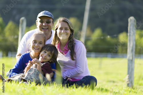 Happy Family Outdoors