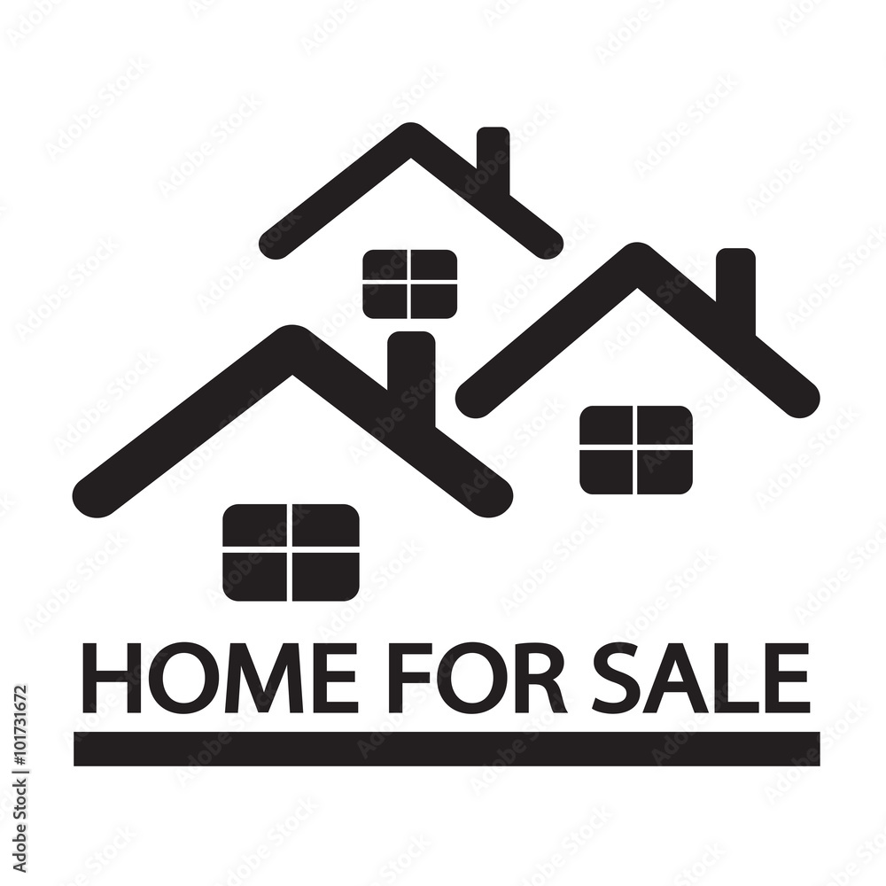 Home For Sale icon Illustration design Home For Sale icon Illustration design