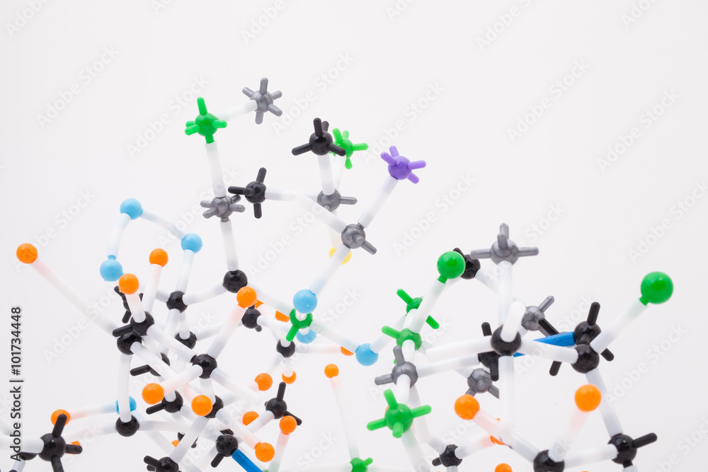 Abstract molecular structure. Abstract molecular structure.