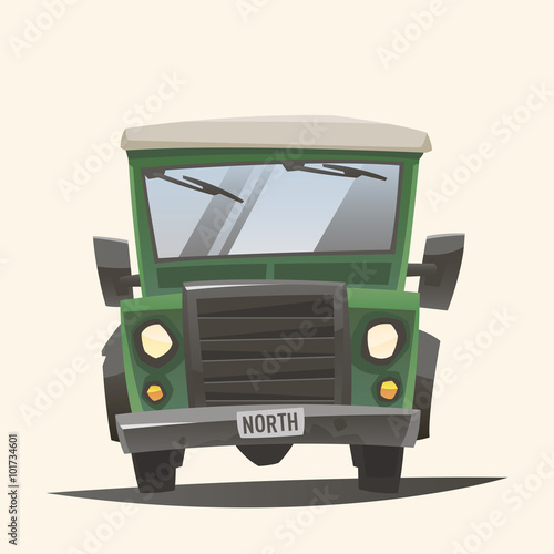 Off road adventure car - Front view