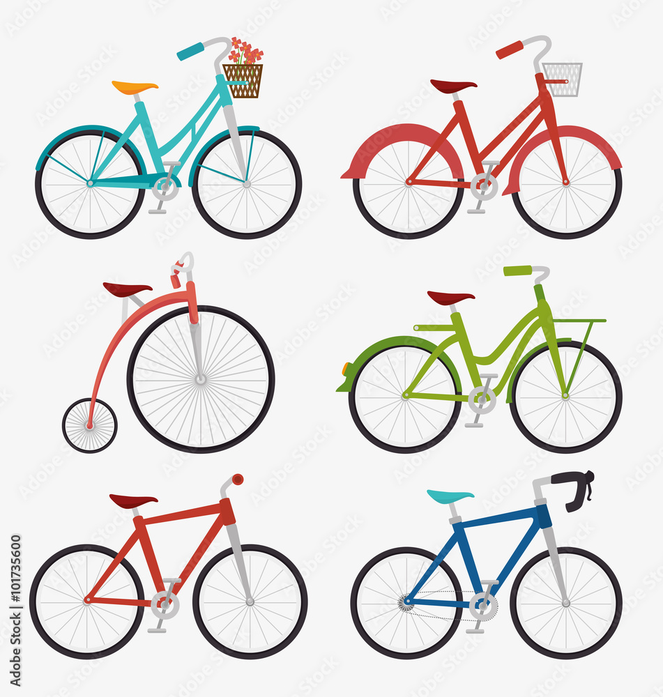 Bike and cyclism graphic design Bike and cyclism graphic design