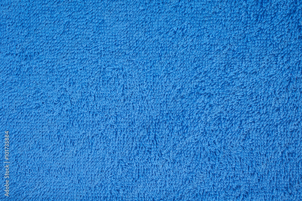 Blue terry towel Blue terry towel