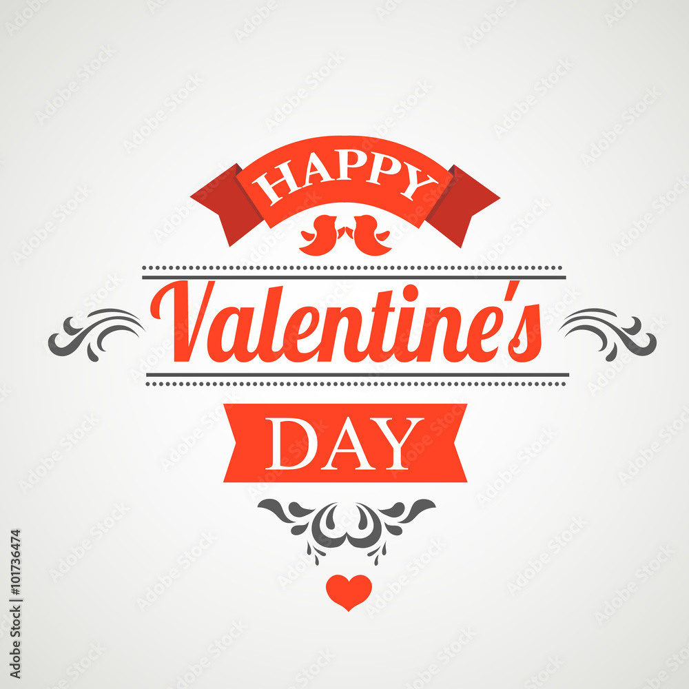 Happy Valentines Day Hand Drawing lettering design. Happy Valentines Day Hand Drawing lettering design.