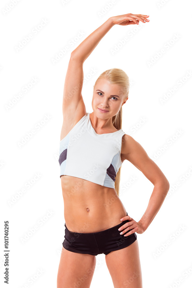 Beautiful strong sportswoman Beautiful strong sportswoman