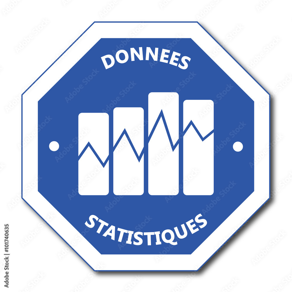 Logo données statistiques. Logo données statistiques.
