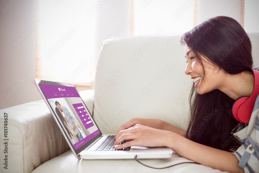Composite image of online dating app Composite image of online dating app